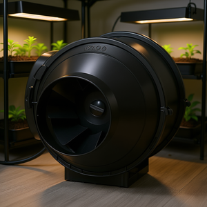 Ventilador de conducto en línea de 10 pulgadas y 180 CFM con motor de CA para tiendas de cultivo, sótanos, hidroponía, ventiladores de extracción de aire - Product Image 2