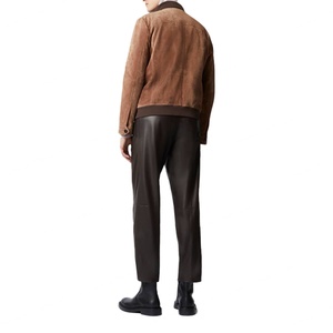 Chaqueta de Invierno Personalizada de Lujo para Hombre, Talla Grande, con Botones, Cuello Alto, Ajustada, de Gamuza Sintética - Product Image 5