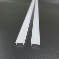 Profilé en plastique pour bande LED, diffuseur LED en PC pour éclairage linéaire, canal en aluminium