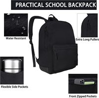 Großhandel Individuelles Logo Teenager Schüler Schulrucksack mit USB Wasserdichtes Nylon-Futter für Mädchen Jungen
