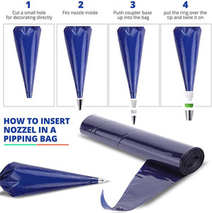 22 Chiếc Túi Đường Ống Dùng Một Lần Cỡ Lớn Túi Đóng Băng Dày 21 Inch Dễ Sử Dụng Để Trang Trí Bánh Ngọt Và Món Tráng Miệng Cuộn Dễ Xé - Product Image 3