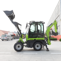 Mini-chargeuse-pelleteuse 4x4, tracteur agricole, pelleuse avec moteur CE EPA Euro 5, petite chargeuse sur pneus pour usage agricole