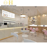 Idées de design moderne pour café, décoration de magasin commercial, design de café de luxe créatif, aménagement de bar à café, comptoir d'exposition
