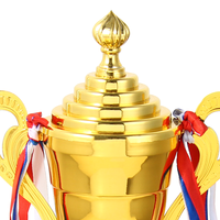 Trophée de la Ligue des Champions en métal doré, coupe de la Ligue des Champions, trophée sportif de la compétition UAFE, artisanat de galvanoplastie personnalisé