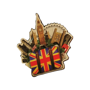 ผู้ผลิตจัดหาของที่ระลึกแม่เหล็กติดตู้เย็น 3 มิติ ทำจากไม้ MDF เป็นมิตรกับสิ่งแวดล้อม จากลอนดอน ปารีส สหราชอาณาจักร - Product Image 6