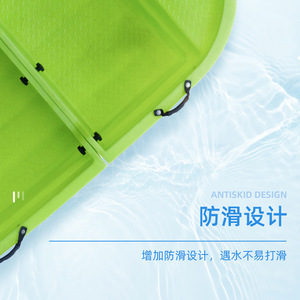 Bateau pliable de 2,2 m, bateau en plastique pliable avec moteur hors-bord pour la pêche et les loisirs en plein air - Product Image 2