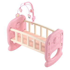 2025 filles nouvelle maison de jeu bébé poupée <span class=keywords><strong>lit</strong></span> de couchage jouet Mini poupée rose <span class=keywords><strong>lit</strong></span> de couchage accessoires jouet - Product Image 1
