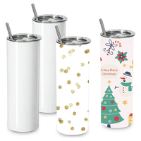 Gobelets de Sublimation en vrac 15oz en acier inoxydable, Double paroi isolée, gobelet de Sublimation droit