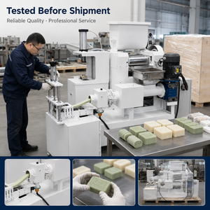 เครื่องทำสบู่ขนาดเล็กสำหรับซักผ้าในอุตสาหกรรม ราคาโรงงานจีน เหมาะสำหรับโรงแรมและใช้ในบ้าน สายการผลิตสบู่ขนาดเล็ก - Product Image 2