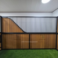 Panneau stable portable pour écurie, cloison de box pour chevaux robuste, porte battante/coulissante, cadre en acier galvanisé, garantie 5 ans