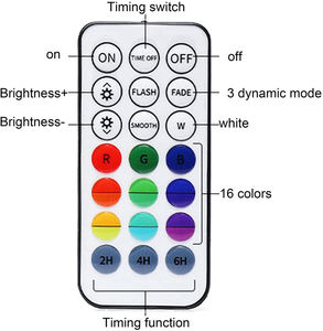 13 LED水池照明可充电IP68防水射频遥控潜水器电灯电池操作池塘水族箱水下灯 - Product Image 3