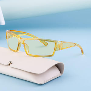 Lunettes de soleil sportives rouges demi-cerclées UV400, monture PC, anti-UV, coupe-vent, pour le cyclisme et les activités de plein air - Product Image 4