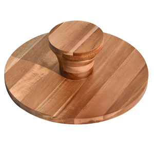Acacia <b>Wood</b> <b>Cake</b> <b>Stand</b> with Dome Elegant Food Serving Platter for Weddings and Parties <b>Cake</b> Tools - Product Image 6