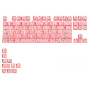 Personnalisé Pbt Doubleshot Keycaps Terrain Line Translucent Keycap Pbt Oem Gradient Keycap pour <span class=keywords><strong>TKL</strong></span> Keyboard OEM/ODM - Product Image 4