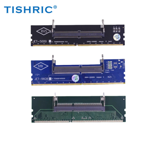 محول ذاكرة TISHRIC من <span class=keywords><strong>DDR3</strong></span> وDDR4 وDDR5 من اللابتوب إلى الكمبيوتر المكتبي، بطاقة اختبار الذاكرة، موصل ذاكرة الوصول العشوائي، بطاقة DIMM، محولات SO-DIMM إلى الكمبيوتر - Product Image 1