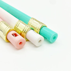 Lápiz mecánico para chicas adolescentes creativas, barato, bonitos lápices mecánicos únicos, lápiz de empuje de bala de plástico con sacapuntas - Product Image 4
