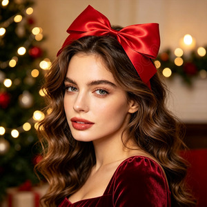E-Magic – Nœuds en ruban de satin de tailles variées, prêts à l'emploi, grand nœud rouge avec adhésif pour boîtes de pâtisserie, fêtes et décoration intérieure XAM - Product Image 6