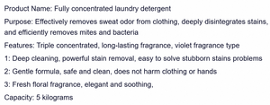 Wholesale Hot Selling Eco-Friendly Products Concentrated Laundry <strong>Detergent</strong> for Apparel - Product Image 6