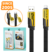 SDL 1M 2M 1.5M Nouveau Style Mech Blade 4 en 1 Charge Rapide 2 à 2 PD 27W Câble de Charge Double Type-c 65W Câble de Données Tressé en Tissu