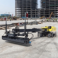 Machine de nivellement laser pour béton et ciment, 6M, autoportée, avec rotation à 360 degrés et flèche télescopique