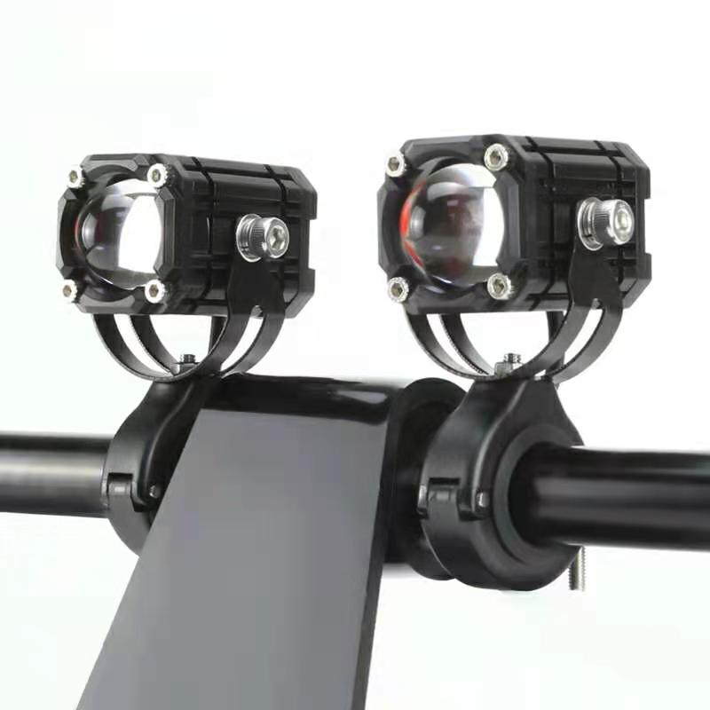 Сверхъяркие светодиодные Вспомогательные фары 20 Вт, светодиодные рабочие фары, точечные фары, противотуманные фары 12 В, система освещения для мотоцикла