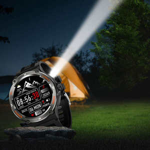 OEM Supplier <b>Electronic</b> Digital KT76 Smartwatch Flashlight Compass 3ATM Waterproof Swimming Running Sport <b>Smart</b> Watch for Men - Product Image 5