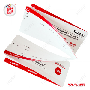 Carte d'embarquement personnalisée en usine, <span class=keywords><strong>impression</strong></span> couleur, billets d'avion, papier pour carte d'embarquement. - Product Image 2