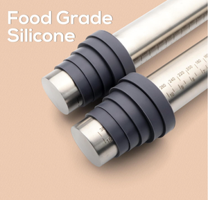 Có Thể Điều Chỉnh Tùy Chỉnh Cán <span class=keywords><strong>Pin</strong></span> Với Độ Dày Nhẫn Không Dính Nhà Bếp Con Lăn <span class=keywords><strong>Pin</strong></span> Cho Nướng - Product Image 4