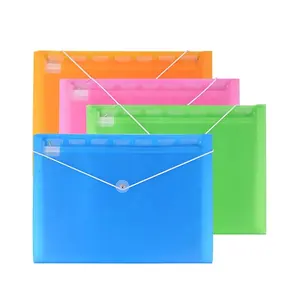 AFFISURE Multifunction Colors PP Plastic A4 A5 File Folder Expandable Documents 8 Pocket Folder Organizer with Elastic Band