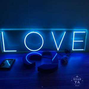 Enseigne néon personnalisée, lumineuse RGB à intensité variable, décoration murale pour chambre, mariage, anniversaire, bar et entreprise sur mesure - Product Image 1