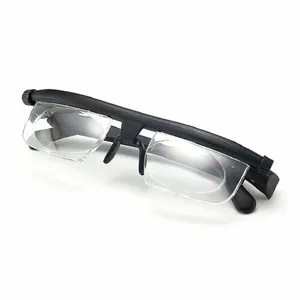 可调强度眼镜镜片眼镜距离老花镜焦点-6.0至 + 3.0可变矫正近视眼镜