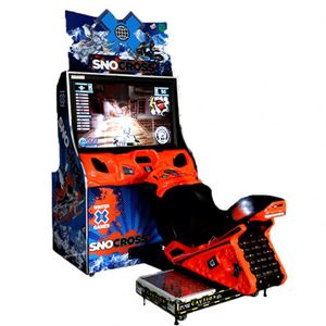 Machine de course de voitures sur neige pour enfants, équipement de jeu d'arcade, jeu de simulation de course à monnayeur pour un joueur - Product Image 1