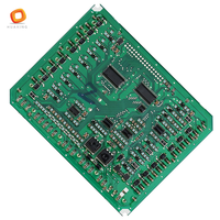 Placa Base Electrónica Negra con Controlador LED para TV, Ensamblaje de PCB, Certificación ISO9001, Material Base de Alta Temperatura de Fusión FR4/Aluminio, PCBA para Consumidores