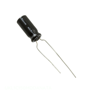 Condensateur traversant radiale UKL1C150MDDANATA 15 µF, 20 %, 16 V, en aluminium, à montage traversant, du fabricant Channel - Product Image 1