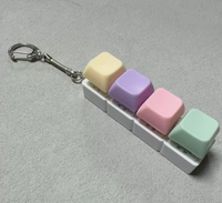 Porte-clés clavier mécanique mini personnalisé, léger, anti-stress, portable, multi-usage, avec impression de logo