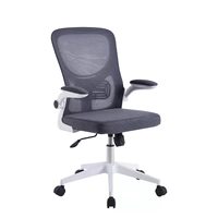 Chaise de bureau ergonomique pivotante réglable de haute qualité au design moderne Kecan KC-014A, base en acier inoxydable, mobilier de bureau