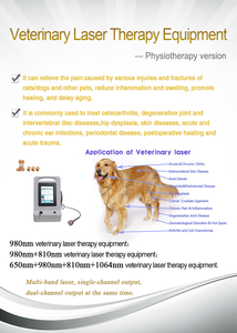 Perangkat Terapi <span class=keywords><strong>Laser</strong></span> 3 Panjang Gelombang 980/915/810nm untuk Anjing, Pereda Nyeri Anti-inflamasi, Perawatan Hewan, Pengobatan Telinga, Hidung, dan Kulit - Product Image 5