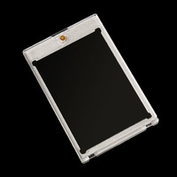 Étui magnétique 35PT pour cartes TCG, protection UV, rigide et transparent, vente en gros, taille standard
