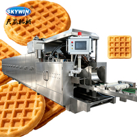 Nouvelle ligne de production automatique de gaufres et biscuits à haute capacité, norme européenne, four de cuisson 35000 pièces/heure pour l'industrie alimentaire