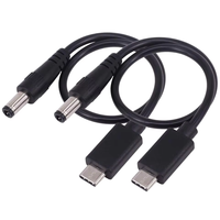 Adaptateur de câble audio USB 3.1 Type C vers XLR 1m/2m/3m, extension de prise d'alimentation mâle DC 5.5x2.5mm/2.1mm, gaine PVC nickelée pour moniteur et projecteur