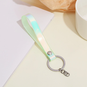 Gantungan Kunci Tali Ponsel Laser Reflektif DIY, Tas Pergelangan Tangan Carabiner PVC Tahan Air, Grosir - Product Image 6