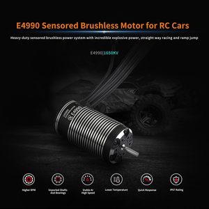 Moteur brushless à capteur Xc E4990 1650Kv pour voiture RC 3-8S Lipo IP67 étanche 1/6 1/7 On Road Short Course - Product Image 3