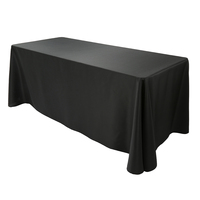 Nappe rectangulaire en polyester de haute qualité, nappes décoratives de luxe pour banquet et mariage