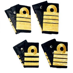 OEM Epaulettes de rango de oficiales reales de lana con trenza de alambre francés, suaves, de fácil colocación, multifuncionales, para venta al por mayor, artículos textiles y para reclutamiento - Product Image 1