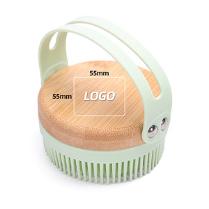 <span class=keywords><strong>Spugna</strong></span> da <span class=keywords><strong>Bagno</strong></span> Ovale in <span class=keywords><strong>Silicone</strong></span> e Legno di Bambù per Bambini e Adulti, Spazzola per Pulizia del Corpo e Massaggio - Product Image 1