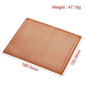15x18 cm 15*18cm tek taraflı prototip 2.54mm PCB Breadboard evrensel deneysel bakalit bakır plaka Circuirt kurulu - Product Image 2