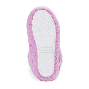 Scarpette da donna in pelliccia sintetica con pon-pon e nastro di raso sfocato Memory Foam stivaletti pantofole - Product Image 3