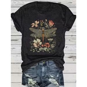 T-shirt en coton tricoté décontracté grande taille pour femme, personnalisable avec logo imprimé, qualité supérieure, vente en gros OEM - Product Image 4