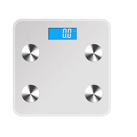 Báscula Electrónica de Composición Corporal de Venta Directa de Fábrica, Báscula de Piso de Vidrio Templado y Plástico ABS, Báscula Inteligente