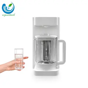 Dispenser Air Panas dan Dingin 75gpd Countertop Osmosis Terbalik Sistem Penyaringan Air Ro Pemurni Air